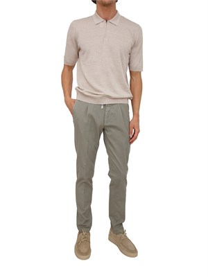 Pantaloni jogger Eleventy uomo in cotone verde in UOMO