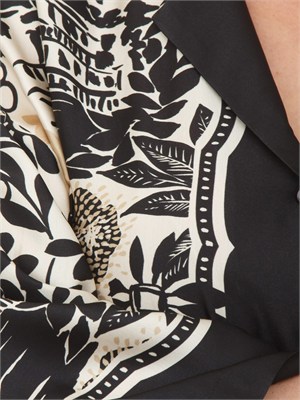 Camicia Ermanno Firenze in raso di viscosa a fantasia in DONNA