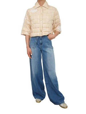 Giubbino Ermanno Firenze beige con ricami in DONNA