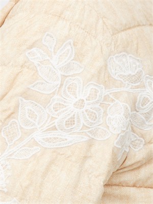 Giubbino Ermanno Firenze beige con ricami in DONNA