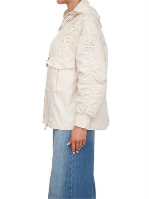 Parka leggero Ermanno Firenze in taffetà avorio cipria in DONNA