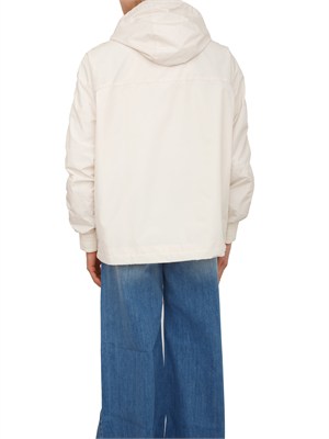 Parka leggero Ermanno Firenze in taffetà avorio cipria in DONNA