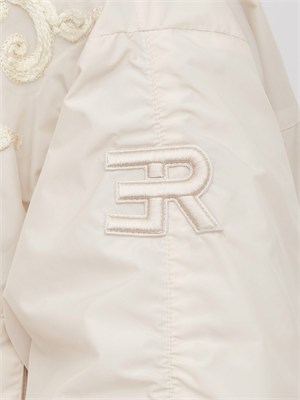 Parka leggero Ermanno Firenze in taffetà avorio cipria in DONNA