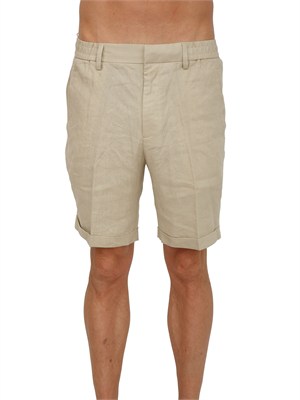 Bermuda Liu Jo uomo in lino beige in UOMO
