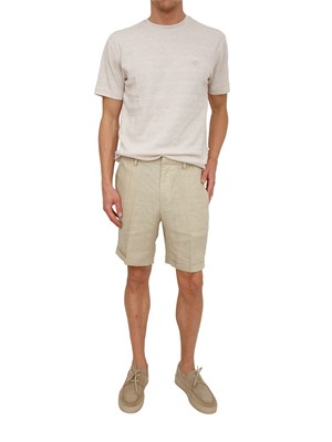 Bermuda Liu Jo uomo in lino beige in UOMO