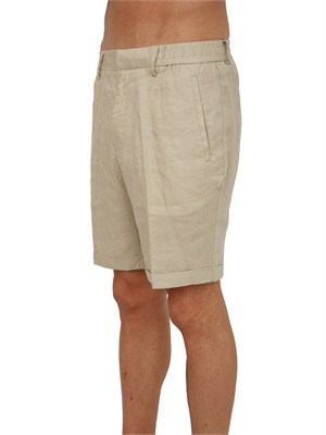 Bermuda Liu Jo uomo in lino beige in UOMO