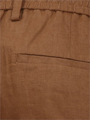 Bermuda Liu Jo uomo in lino marrone in UOMO