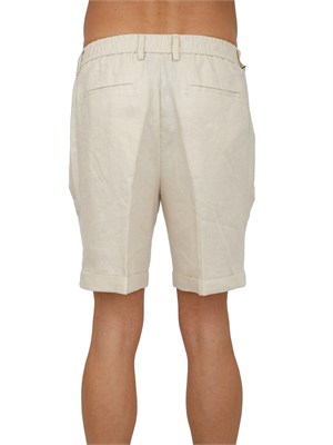 Pantaloni bermuda Liu Jo uomo in lino avorio in UOMO