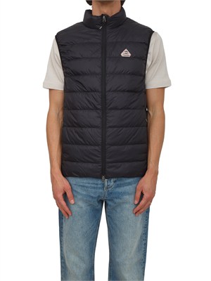 Gilet Guzet Pyrenex uomo in piuma d'oca e tessuto tecnico nero in UOMO