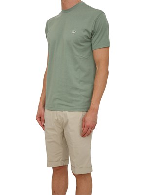 T-shirt Liu Jo uomo in misto cotone verde in UOMO