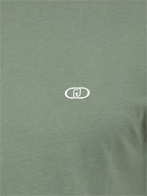 T-shirt Liu Jo uomo in misto cotone verde in UOMO