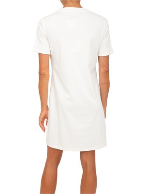 Abito Liu Jo donna in cotone bianco con occhielli in DONNA