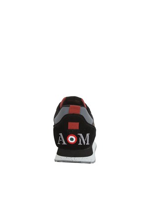 Sneakers nere Aeronautica Militare in mesh e suede in UOMO