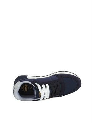 Sneakers blu Aeronautica Militare in mesh e suede in UOMO
