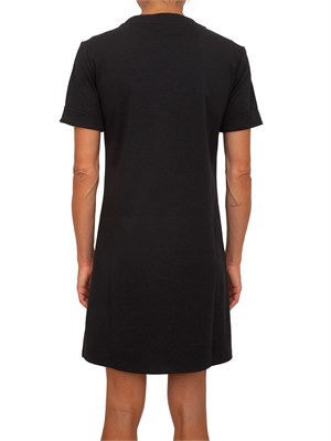 Abito Liu Jo donna in cotone nero con occhielli in DONNA