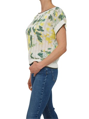 Maglia Liu Jo donna in cotone traforato con stampa in DONNA