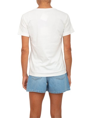 T-shirt Liu Jo donna in cotone bianco con logo in DONNA