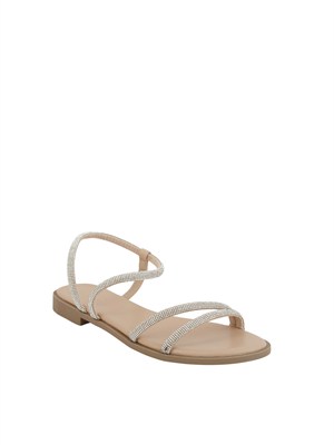 Sandalo Acaici Emme Marella con cristalli argento in DONNA