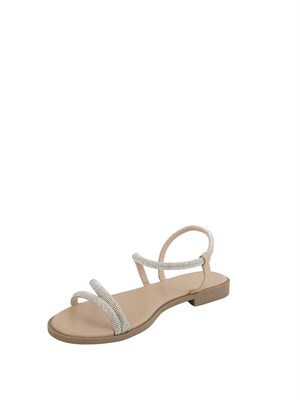 Sandalo Acaici Emme Marella con cristalli argento in DONNA