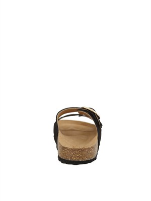 Sandalo ciabatta Pania Emme Marella nero in DONNA