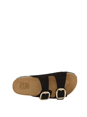 Sandalo ciabatta Pania Emme Marella nero in DONNA