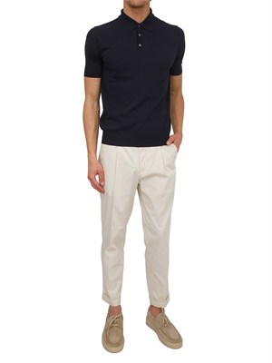 Polo Aiace Galassi in maglia di cotone blu in UOMO