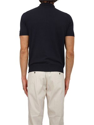 Polo Aiace Galassi in maglia di cotone blu in UOMO