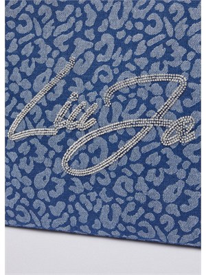 Borsa tote grande Liu Jo donna in demin animalier in tono in DONNA