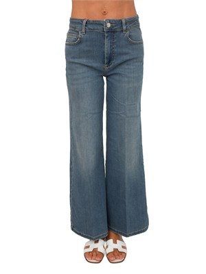 Jeans cropped Mlswlcrop Marella in denim blu medio in DONNA