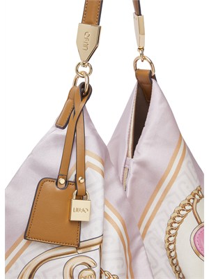 Borsa Liu Jo donna in raso stampato fantasia rosa in DONNA