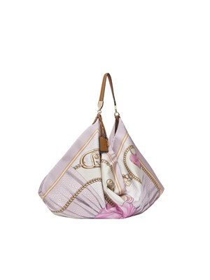 Borsa Liu Jo donna in raso stampato fantasia rosa in DONNA