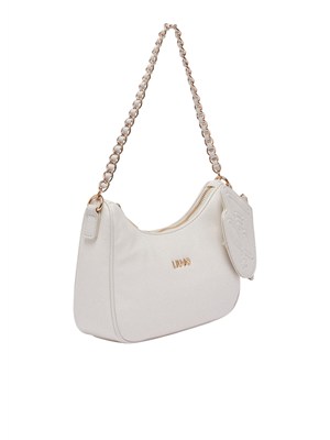 Borsa hobo piccola Liu Jo donna in ecopelle avorio in DONNA
