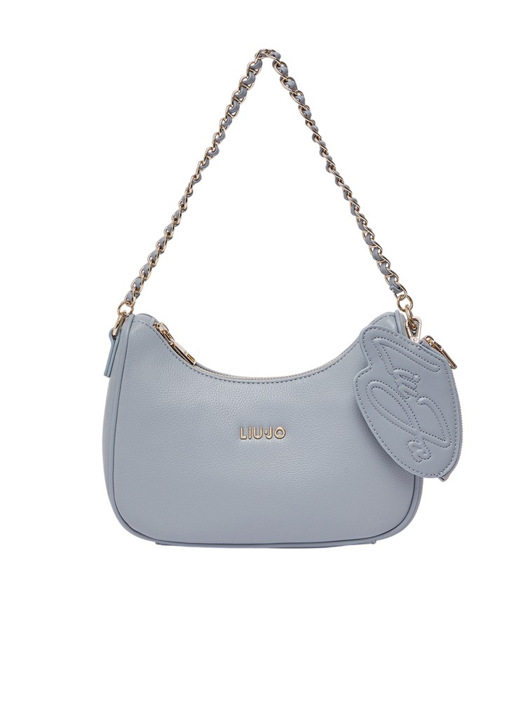 Borsa hobo piccola Liu Jo donna in ecopelle azzurra