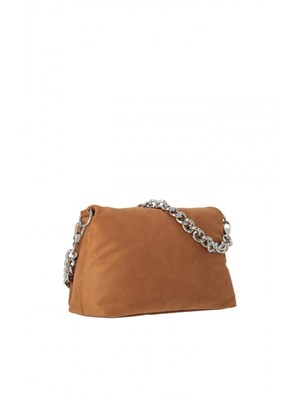 Borsa La Puffy Liu Jo donna in tessuto cammello con borchie in DONNA