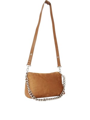 Borsa La Puffy Liu Jo donna in tessuto cammello con borchie in DONNA