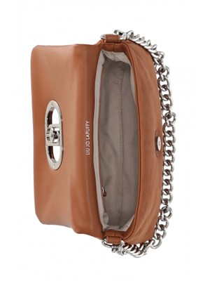 Borsa La Puffy Liu Jo donna in tessuto cammello con borchie in DONNA