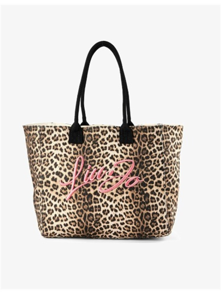 Borsa Liu Jo donna in cotone stampa animalier