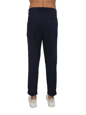 Pantaloni Paolo Pecora in cotone blu in UOMO