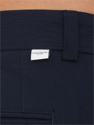Pantaloni Paolo Pecora in cotone blu in UOMO