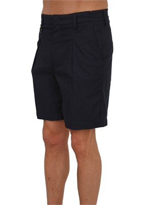 Bermuda Paolo Pecora in misto cotone blu in UOMO