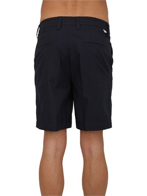 Bermuda Paolo Pecora in misto cotone blu in UOMO