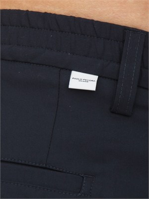 Bermuda Paolo Pecora in misto cotone blu in UOMO