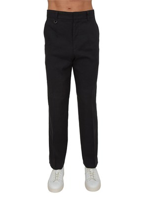 Pantaloni Paolo Pecora in lino e viscosa neri in UOMO