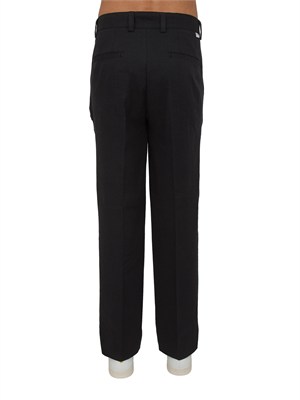 Pantaloni Paolo Pecora in lino e viscosa neri in UOMO