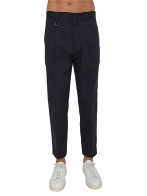 Pantaloni Paolo Pecora in cotone blu in UOMO