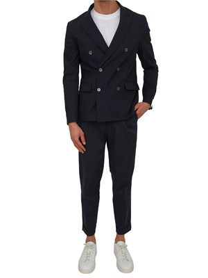 Pantaloni Paolo Pecora in cotone blu in UOMO