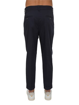 Pantaloni Paolo Pecora in cotone blu in UOMO