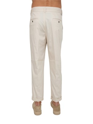 Pantaloni Paolo Pecora in cotone avorio in UOMO