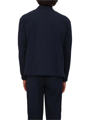 Giacca camicia Paolo Pecora in cotone blu in UOMO