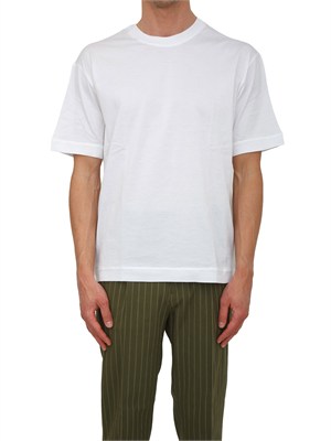 T-Shirt Paolo Pecora in cotone bianco in UOMO